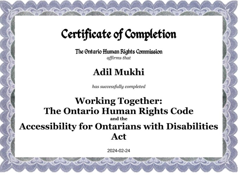 AODA & Ontario Human Rights Code