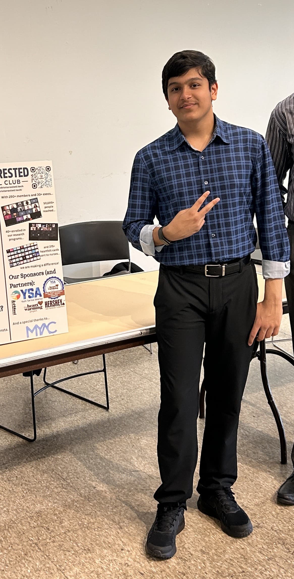 Adil Mukhi at a Dr. Interested booth