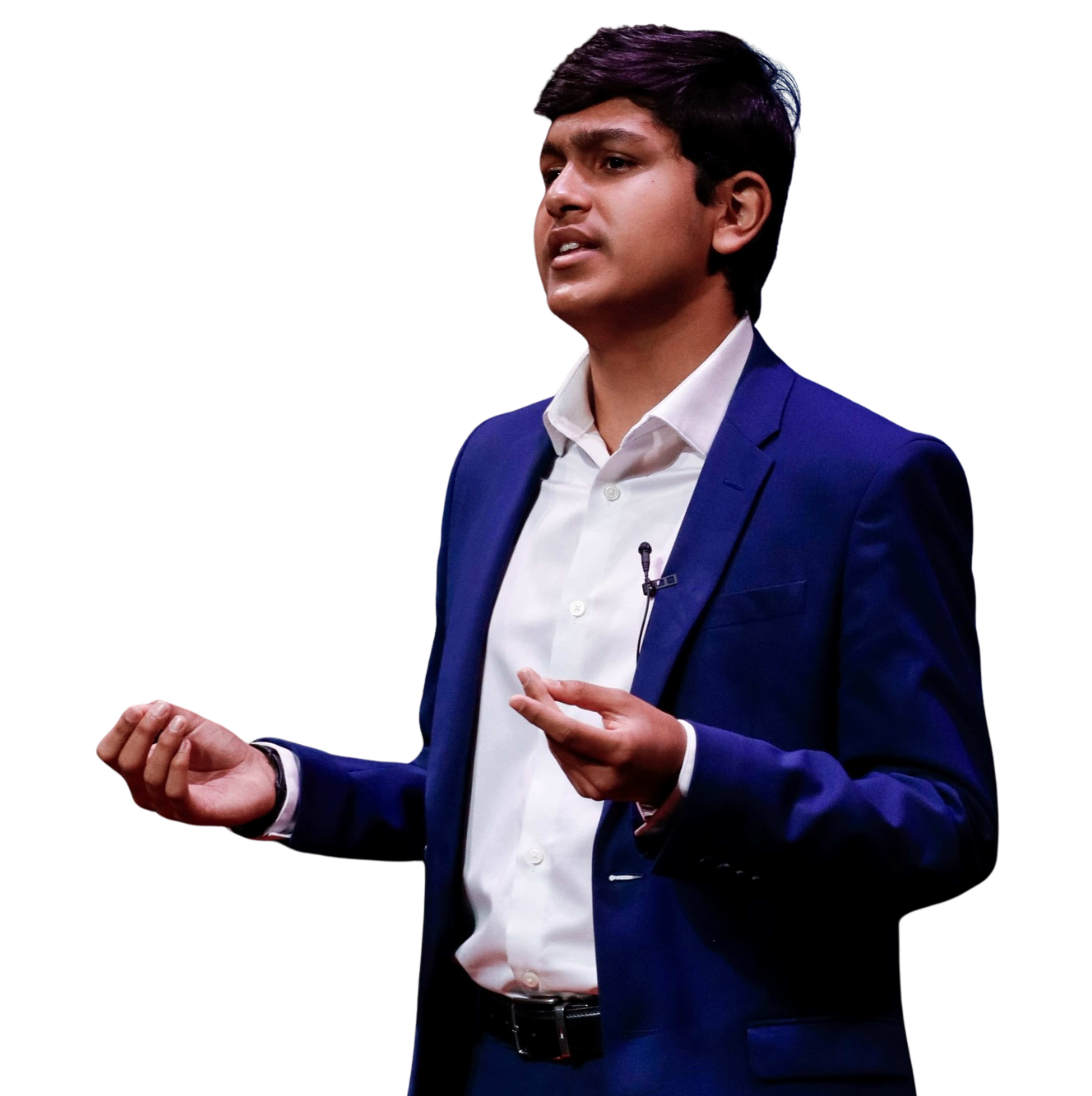 Adil Mukhi speaking at TEDx