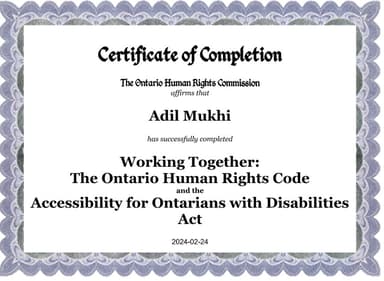 AODA & Ontario Human Rights Code