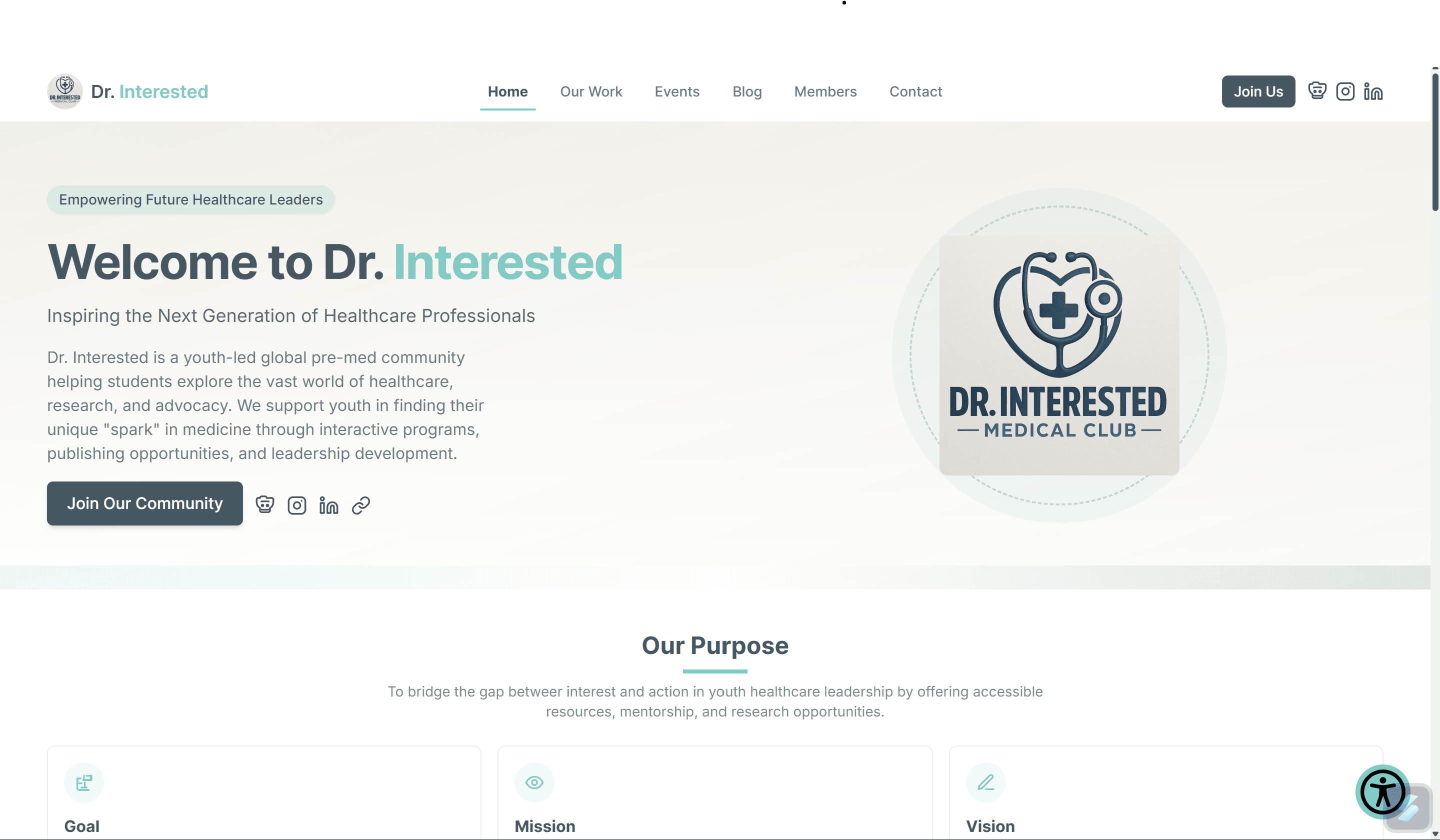 Dr. Interested Website