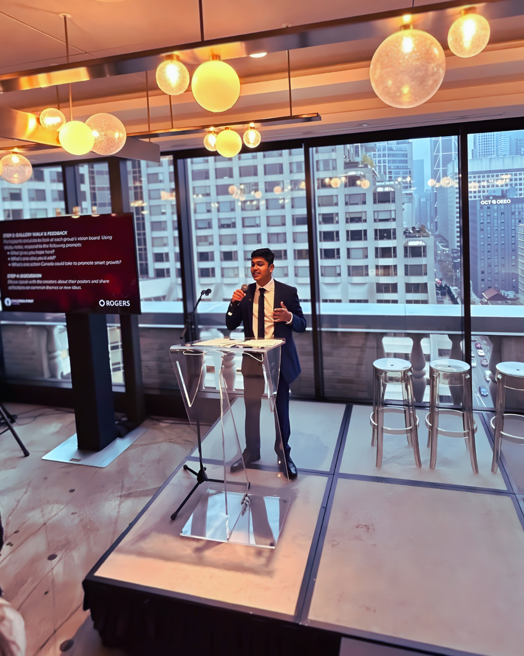 Adil Mukhi at the Children First Canada event