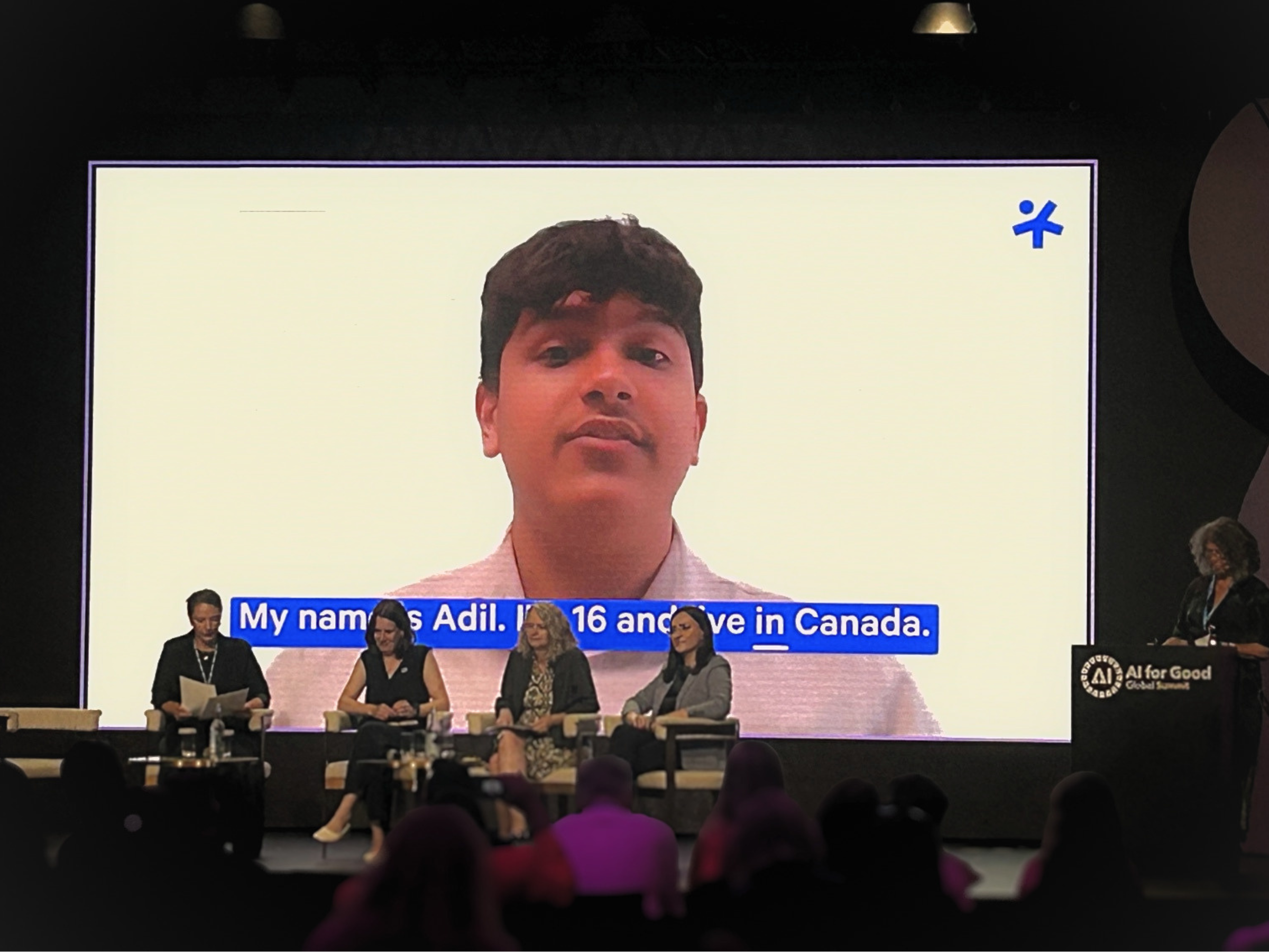 Adil Mukhi at the AI for Good Summit